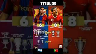 #títulos #messi  vs  #cr7