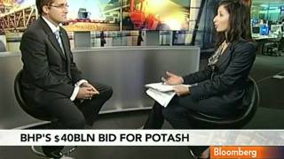 Smith Says BHP May Raise Bid for Potash to $170-a-Share