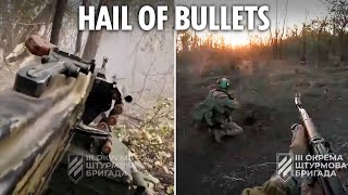 Heart-pounding footage shows Ukrainian troops in fierce firefight with Russians as they take village