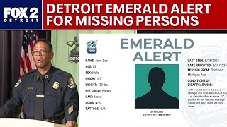 City of Detroit's new Emerald Alert in place for missing person cases