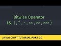 What is Bitwise Operator in JavaScript Tutorial Part - [20]