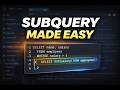 SQL Subqueries Explained Simply | Beginner to Advanced Guide