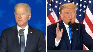 Presidential Election 2020: Joe Biden and Donald Trump Speak Out on Unsure Election Night