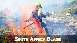 SOUTH AFRICA BLAZE: Wildfire wreaks in Cape Town