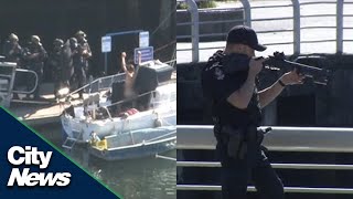 Man arrested after hours-long standoff on a boat in False Creek