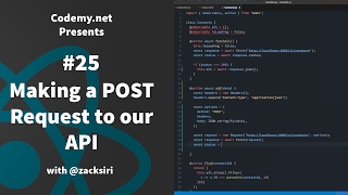 React: Making a POST Request to our API - [025]