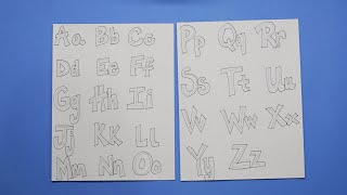 How to Draw Bubble Letters Step by Step | Easy Art for Kids