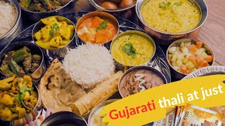 Unlimited Authentic Gujarati thali at just ₹200  only  20+ items in 1 thali