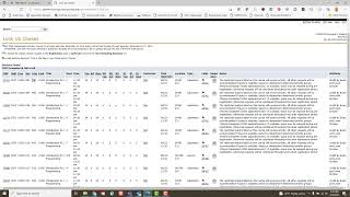 Find campus of course in Look up Classes
