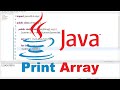 Print an Array in Java / How to Tutorial