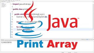 Print an Array in Java / How to Tutorial