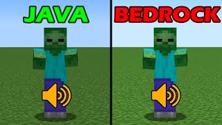 java vs bedrock minecraft sounds