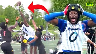 THE CRAZIEST 7ON7 HAIL MARY OF ALL TIME!! DEESTROYING & AJ GREENE'S TEAM WENT CRAZY 😱