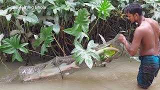 আজকে সুন্দরবনের খালে চায়না জাল দিয়ে সবচেয়ে সেরা মাছ ধরা||Unbelievable Net Fishing in Canal