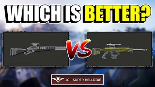 Helldivers 2 - Deadeye vs Diligence Counter Sniper, which is the best? | Weapon Comparison