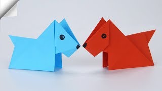 Origami DOG easy | DIY paper crafts