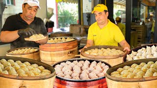 7 types of Uyghur mandu in MANDU centre | Street food in Uzbekistan