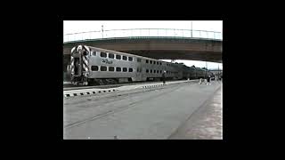 Amtrak F40s on Caltrain in 2000