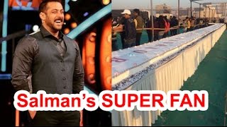 Salman Khan के SUPER FAN ने बनाया 400 ft लंबा Cake !