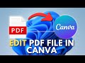 How to Edit PDF File in Canva