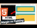 Difference Between Margin and Padding | HTML and CSS Tutorial