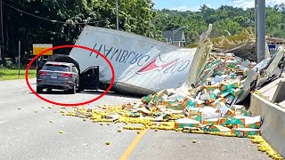 Most Expensive Fails You Will Ever See ! Total IDIOTS VS TRUCKS 2023 ! Truck Cra