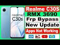 Realme c30s Frp Bypass || Realme RMX (3690) FRP BYPASS UNLOCK | New Update Apps not working || 2024