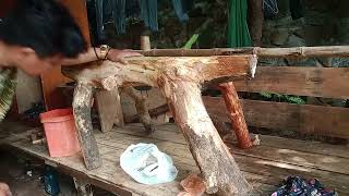 my first log chair,,,,