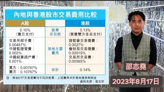 #邵志堯 2023年8月17日 財經新聞解讀 l 香港股票印花稅 l 美國也有深層次問題 l  生意不一定賺錢