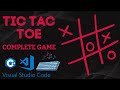 ASMR PROGRAMMING | TIC TAC TOE GAME | COMPLETE GAME WITH SOURCE CODE - NO NOISE