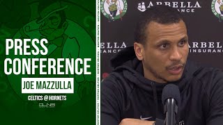 Joe Mazzulla: Sam Hauser is a Weapon for Celtics | Celtics vs Hornets Postgame Interview