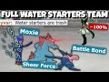 FULL WATER TYPE STARTER POKEMON TEAM DESTROYS POKEMON SCARLET AND VIOLET!