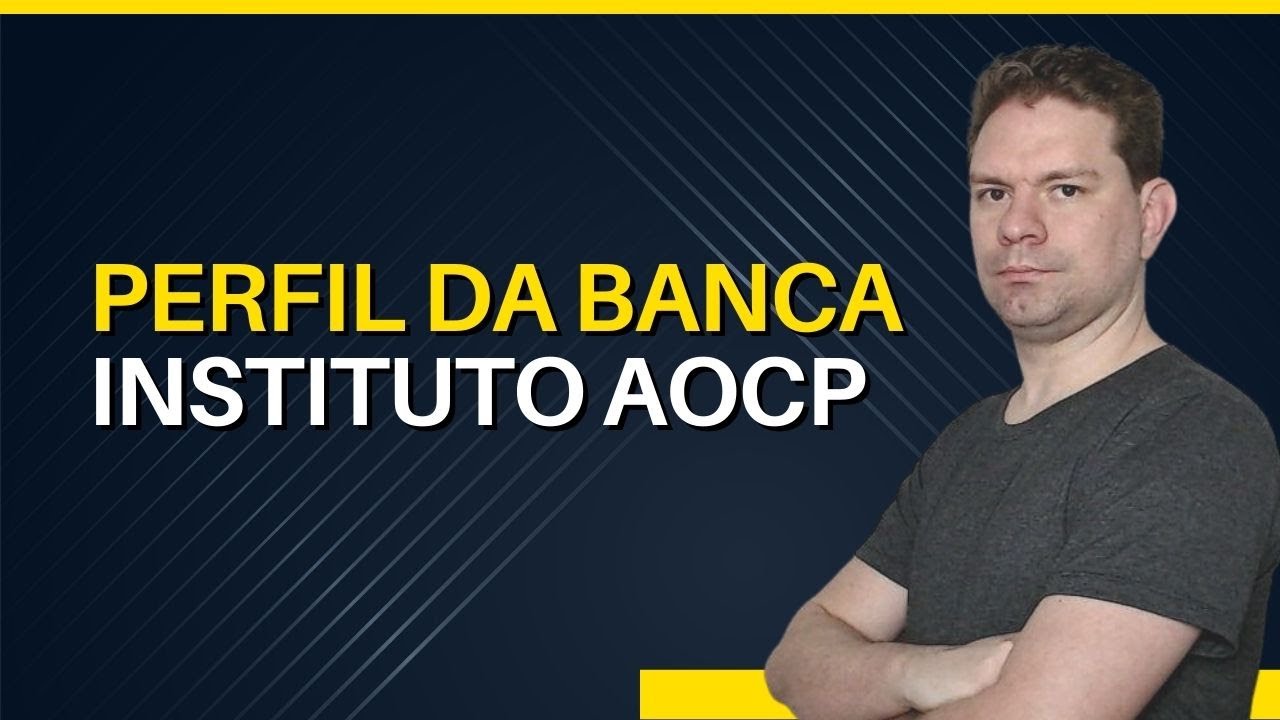 PERFIL DA BANCA INSTITUTO AOCP - YouTube