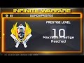 #1 INFINITE WARFARE RANKED ACCOUNT! - WORLDS FIRST MASTER PRESTIGE ACCOUNT! (COD IW 10TH PRESTIGE)