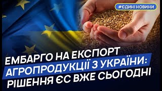 Чи продовжить Євросоюз ембарго на експорт української агропродукції?