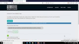 Validating Your Previously Authenticated File