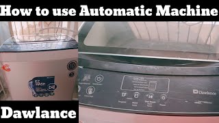 How to use Dawlance Automatic Washing Machine||Latest Model 2022|| DWT 9060EZ|Cooking ND My life.