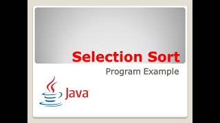 #9 Selection Sort Java Program Example | Arrays | ICSE Syllabus