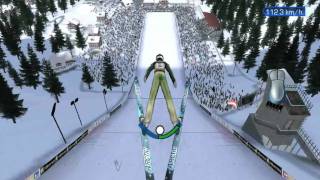 RTL-Ski jumping 2007 -  Bad Mitterndorf  244 m TELEMARK !!