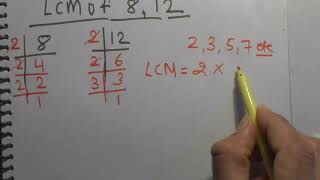 LCM of 8 and 12 In Hindi | Basic Mathematics By KclAcademy | Maths | Questions Solutions |