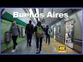 【4K】WALK Subway Palermo - Retiro BUENOS AIRES Argentina vlog