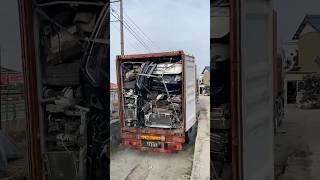 Japan vehicles another container unloading ready for export🇯🇵😎 #japancars #automobile #shorts