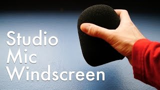 Inexpensive Windscreen for Studio Microphones!