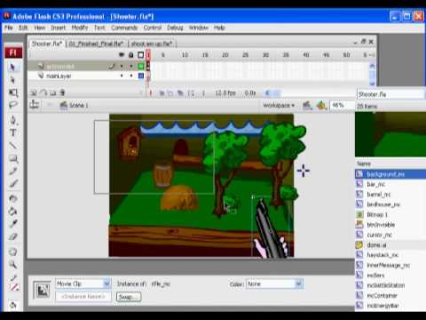 Flash Shooter Game 1 - Actionscript 2.0 Flash Shooter Game 1 - Actionscript 2.0