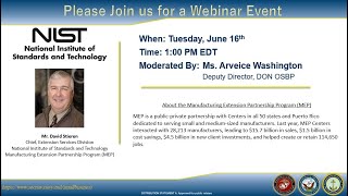 NIST Manufacturing Extension Partnership Program (MEP)