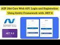 Login & Registration in asp.net core with Entity Framework