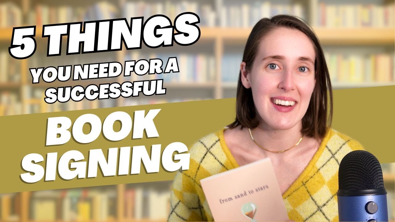 How I Prepare For Author Events Book Signings Youtube