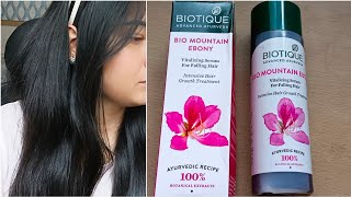 Biotique Bio Mountain Ebony hair serum/Bald patch intensive hair growth treatment at home