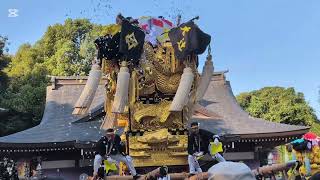 山本町辻秋祭り菅生神社大辻太鼓台、山本西太鼓台#太鼓祭り#太鼓台#祭り#ちょうさ