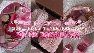 🍓✨15 COSAS para LLEVAR en tu KIT de EMERGENCIA🍄🎒| ʚveasɞ